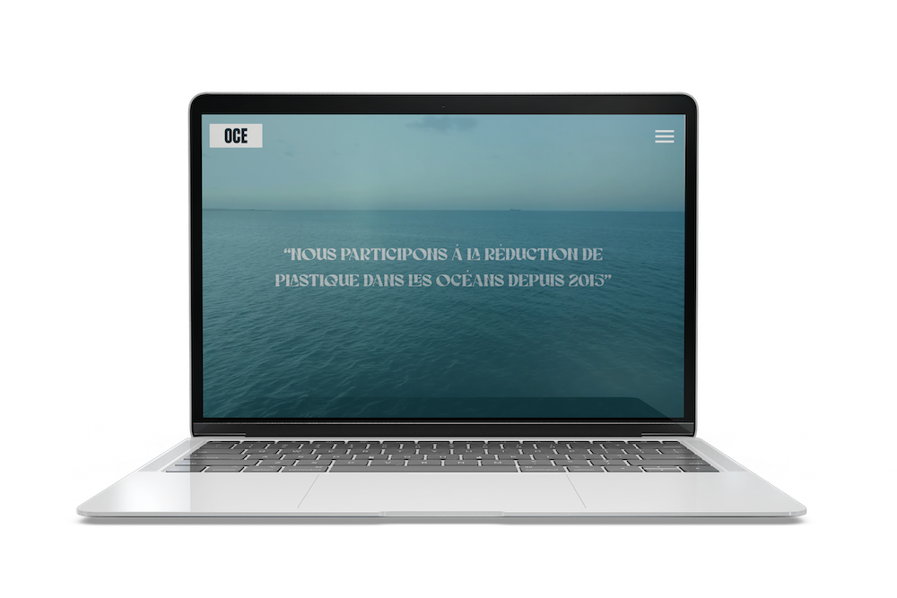 Maquette de siteWeb dans un ordinateur.