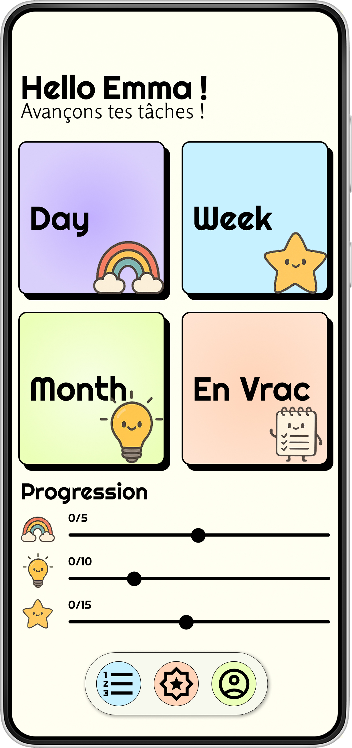 Maquette de l'application Sport Ensemble